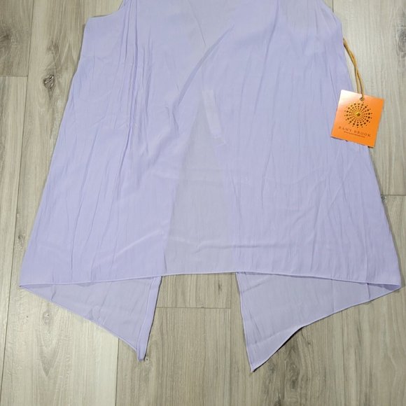 Ramy Brook Top Women's Large Lavender River Open Back Tech New - Picture 4 of 8